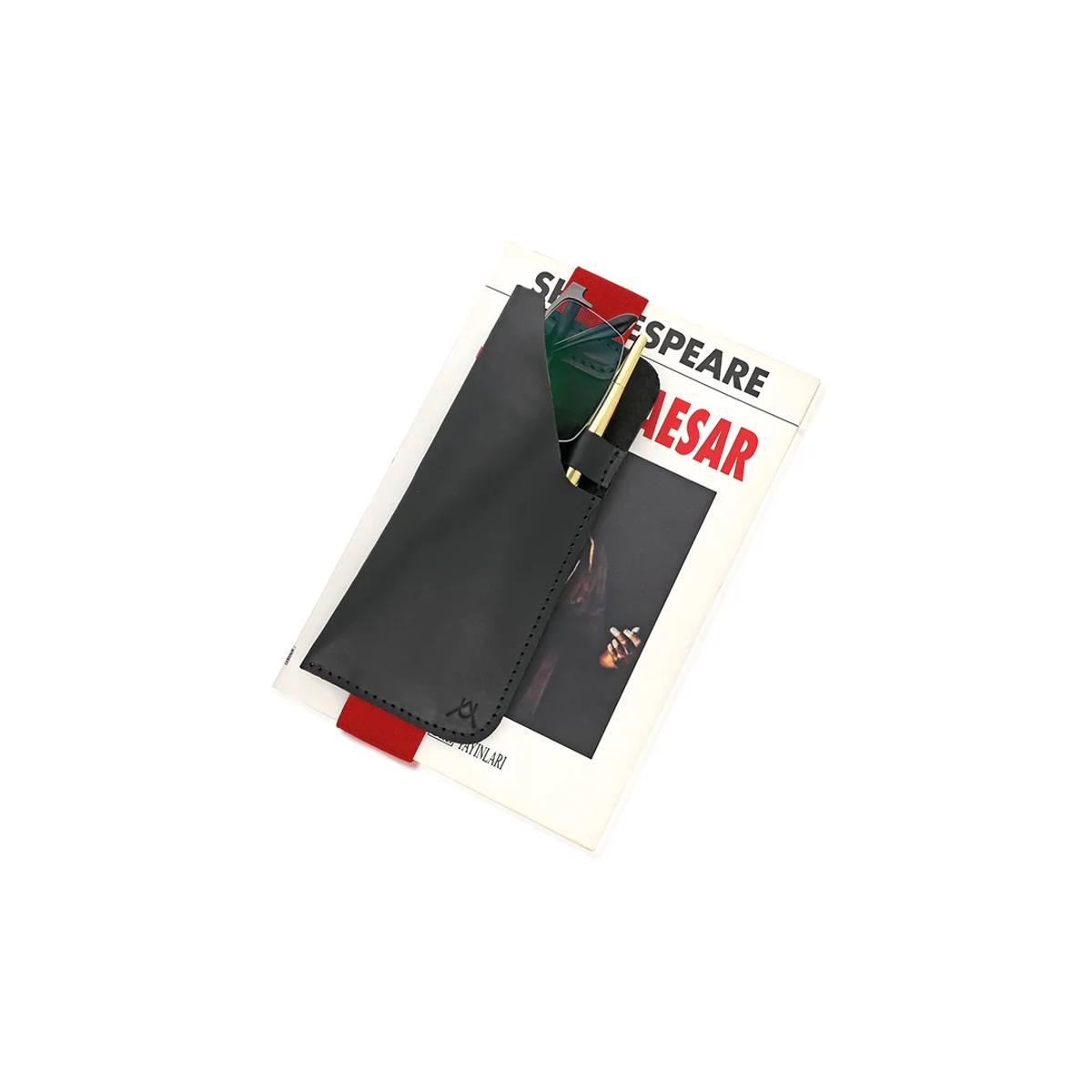 siyah-deri-kitap-aksesuari Siyah Deri Kitap Aksesuarı - Görsel 1